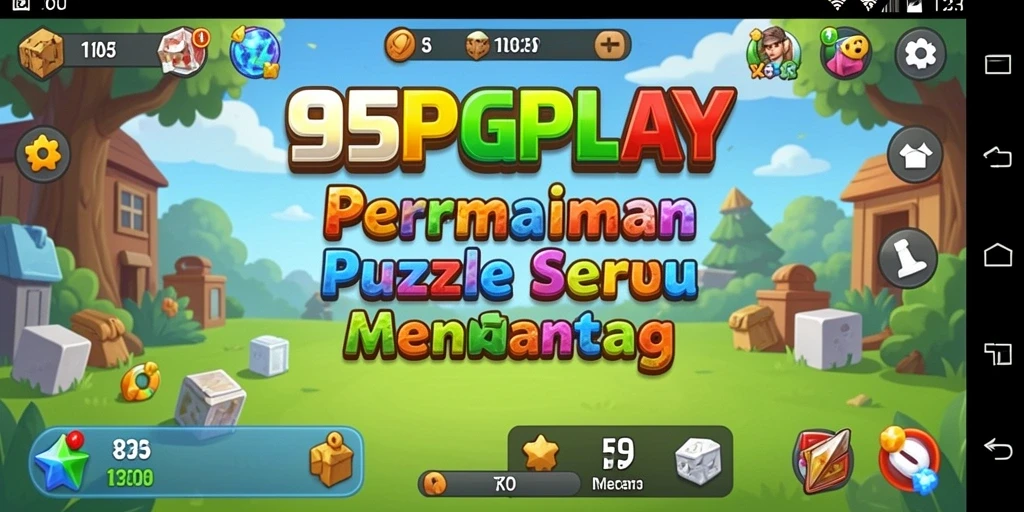 Tangkapan layar utama 95PGPLAY menampilkan gameplay puzzle yang menarik.