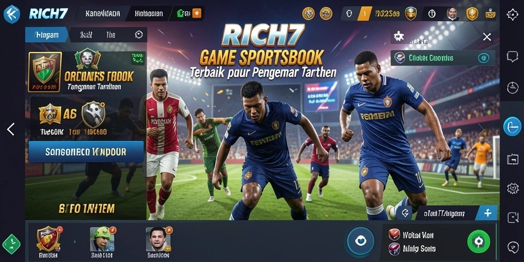 Tangkapan layar RICH7 menampilkan pengalaman taruhan olahraga yang seru.