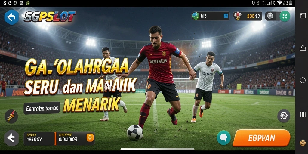 Screenshot utama SGPSLOT menampilkan aksi seru dalam permainan olahraga.